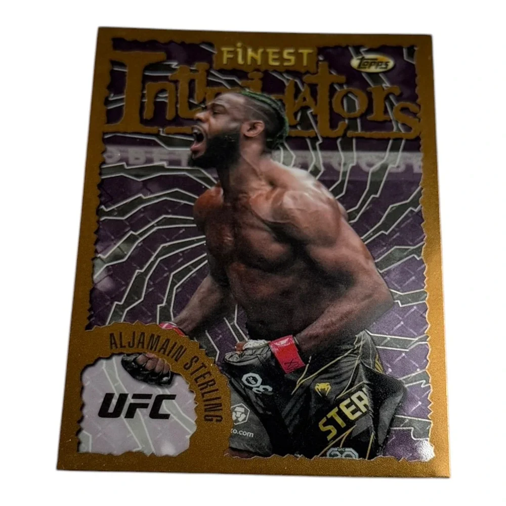 2024 Topps Finest UFC Aljamain Sterling Intimidators Insert Card INT-14 MMA